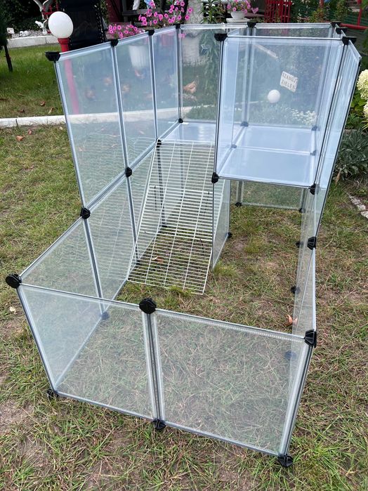 Duża klatka kojec wybieg dla świnki królika zwierząt panelowa NOWA