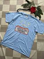 Friut the of loom niebieska bawełniana logo M z nadrukiem cotton 100%