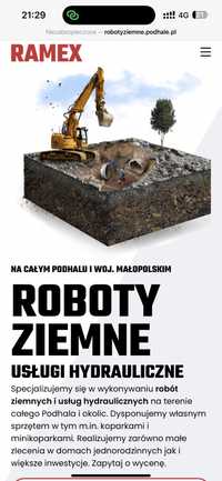 Roboty ziemne wykopy koparka i mini koparka