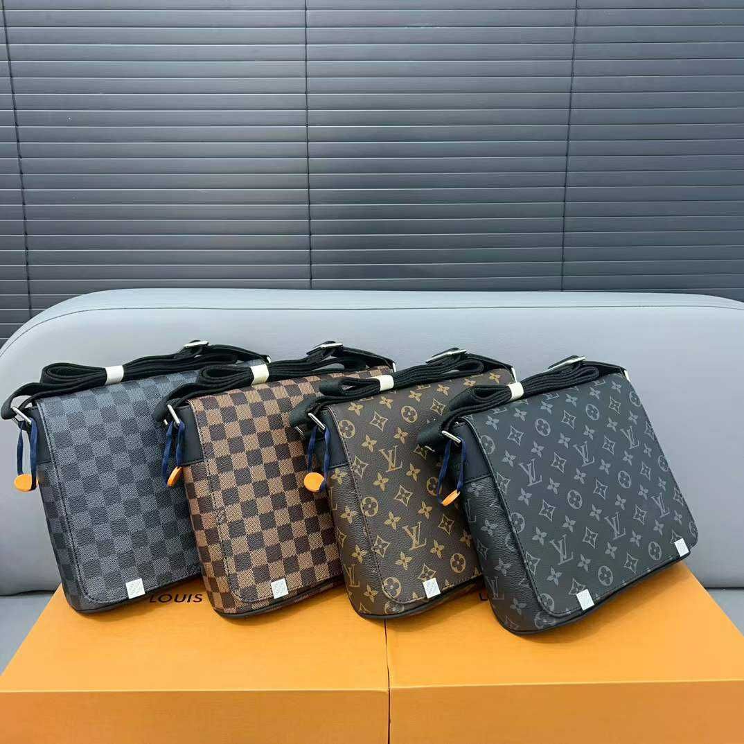 LOUIS VUITTON męska torba Listonoszka, skóra, Francja 044-3
