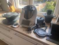 Thermomix TM6 + nakładki + deska | Stan bdb