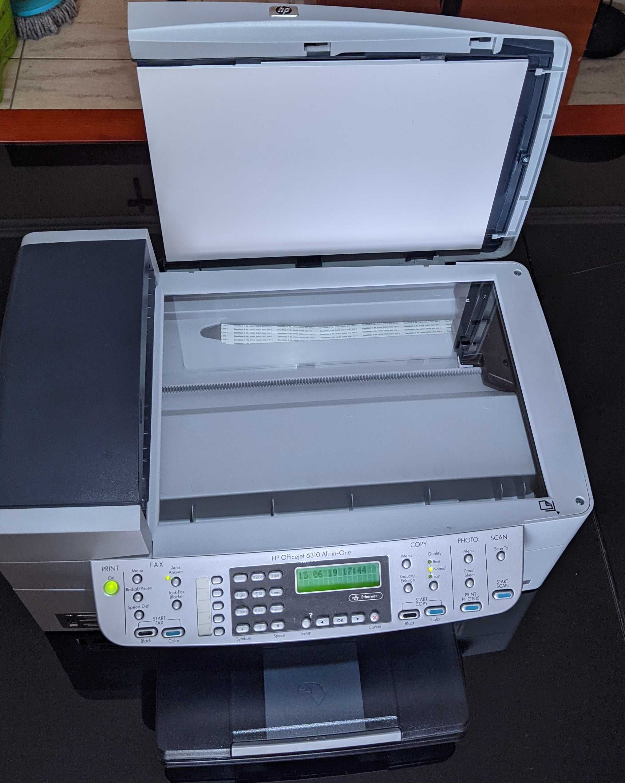 Drukarka urządzenie wielofunkcyjne HP Officejet 6310 - puste tusze