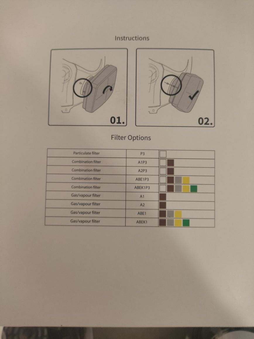 Maska gazowa oddechowa solidwork nowa