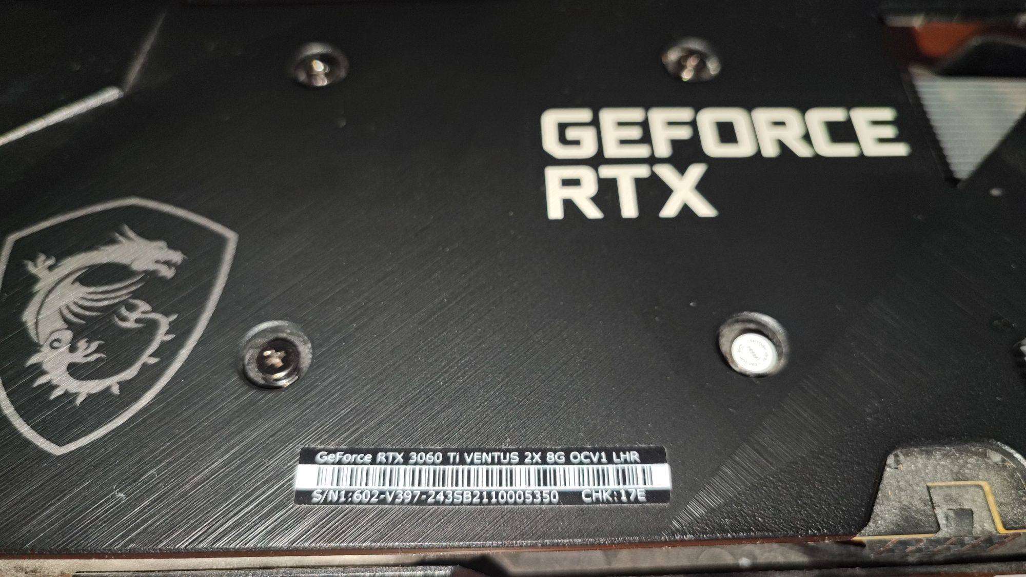 Rtx 3060 ti 8gb msi