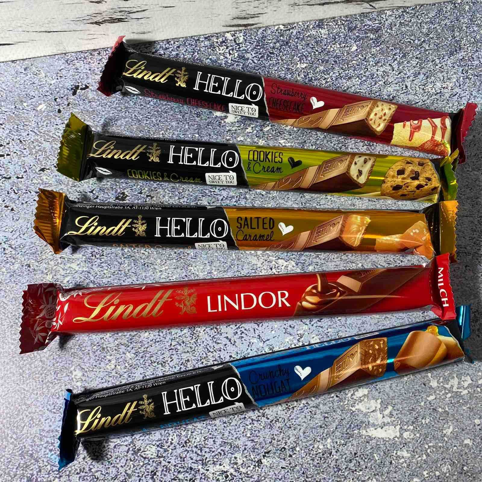 Шоколадні стіки Lindt,5 видів
- хрумка нугаВага 39 грам