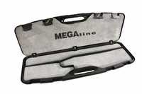 Kufer na strzelbę Megaline 82x25x8cm czarny z klamrami gąbka z aksamit