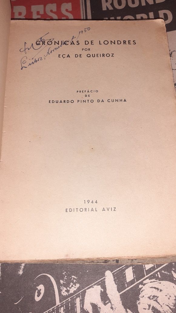 Cronicas de Londres por Eça Queiroz livro centenário aviz