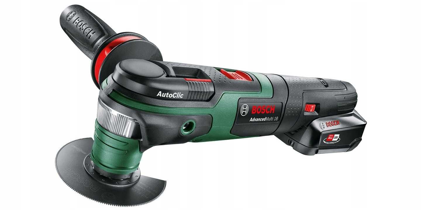 BOSCH Urządzenie Wielofunkcyjne 18V +Akumulator ładowarka walizka