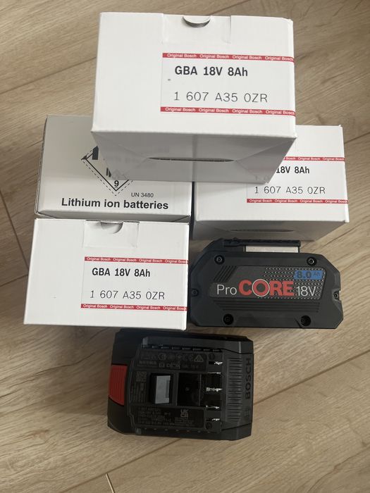 4x Nowy Akumulator GBA ProCORE 18V 8,0 Ah