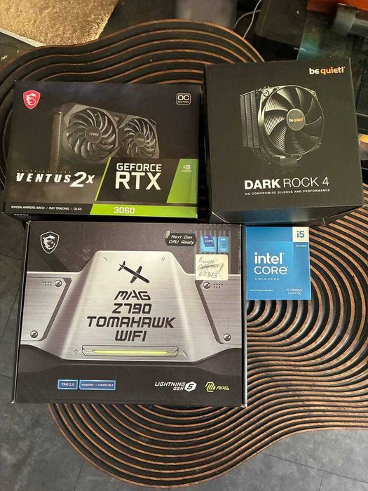 I5-14600kf,RTX 3060 12Gb Msi z790 wifi, Be quiet Dark rock 4 200TDP