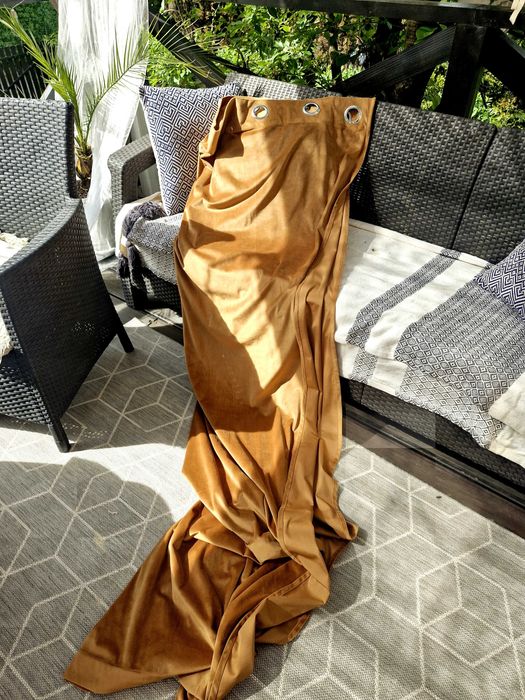 Zasłony miodowe Eurofirany szt 2, przelotki