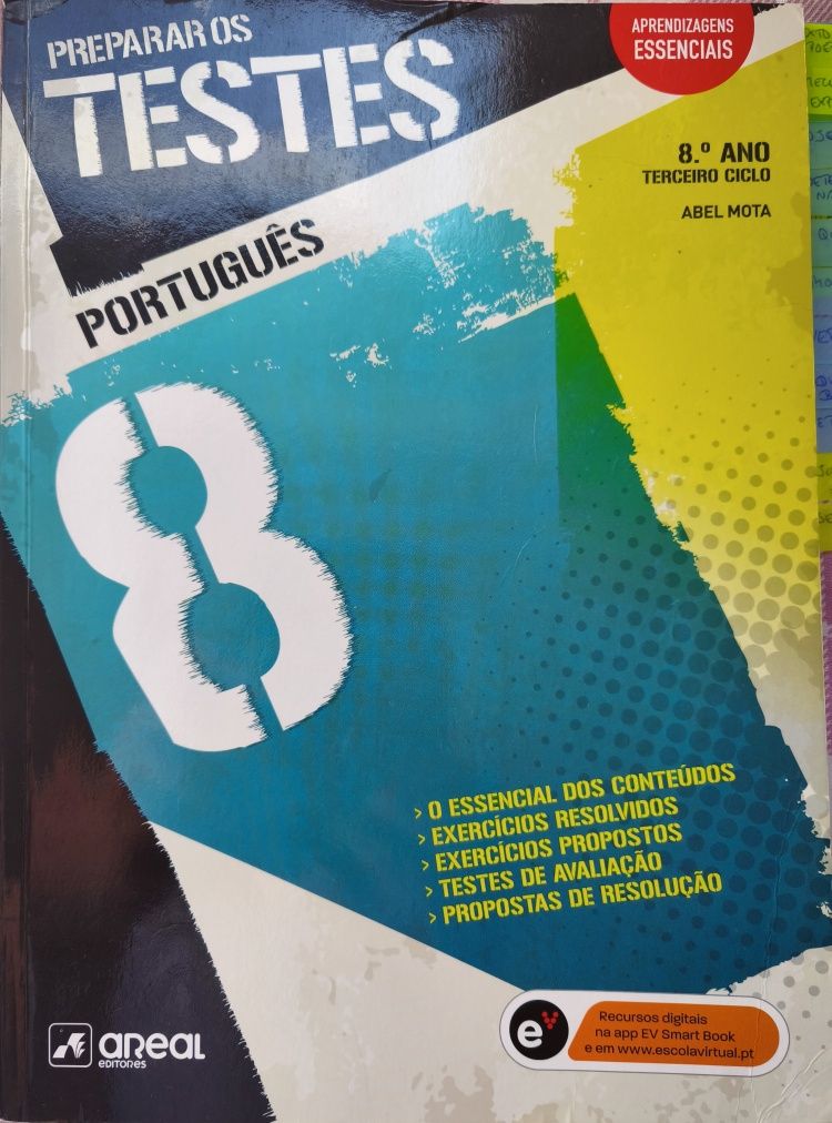 Cadernos de Atividades 8° Ano +Preparar para os Testes Português 8°Ano