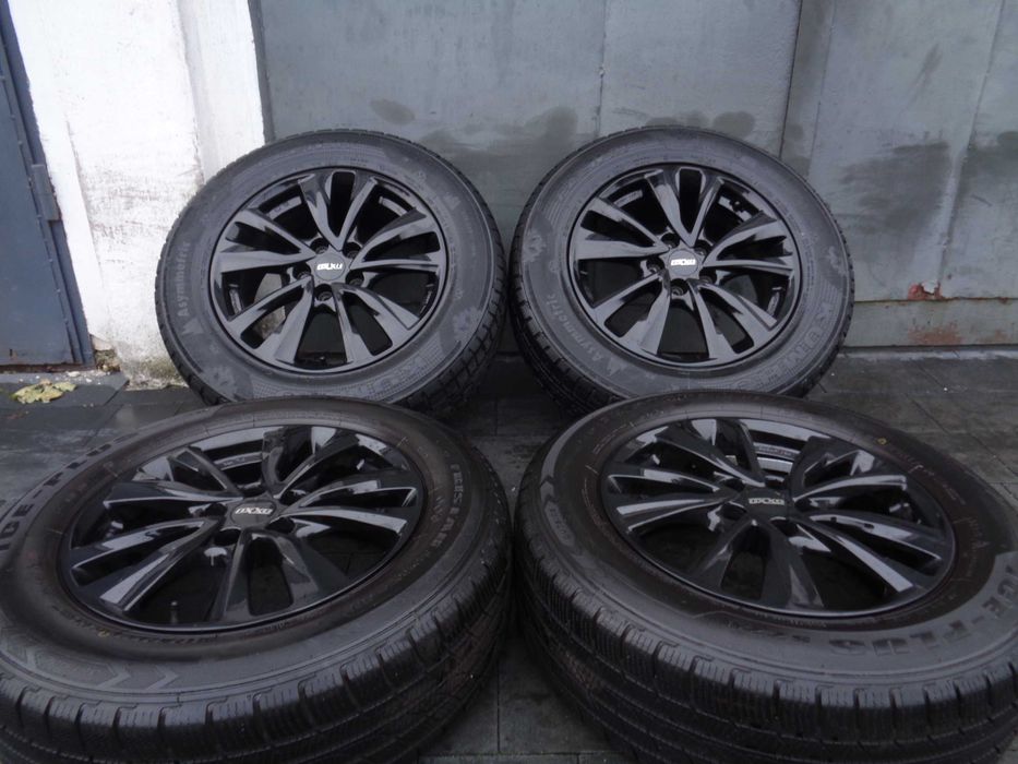 Czarne alufelgi 17 cali 5x114,3 Toyota Hyundai Kia Nissan opony zimowe