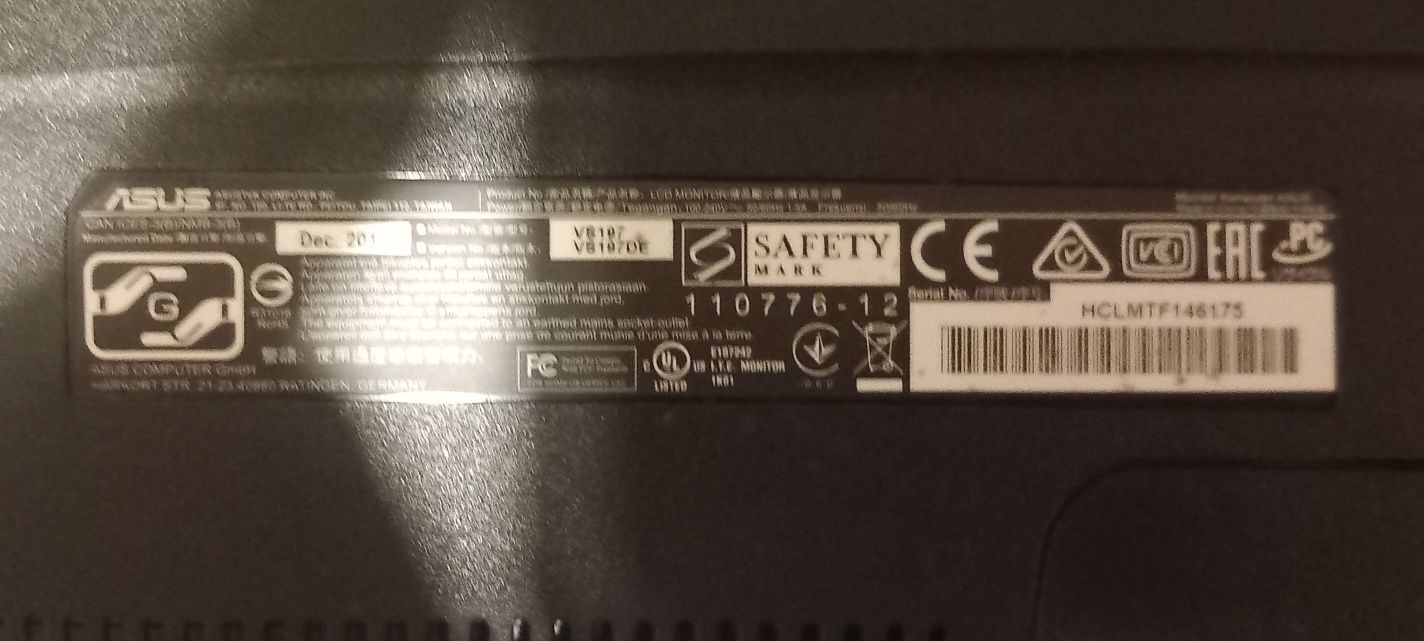 Vendo monitor asus