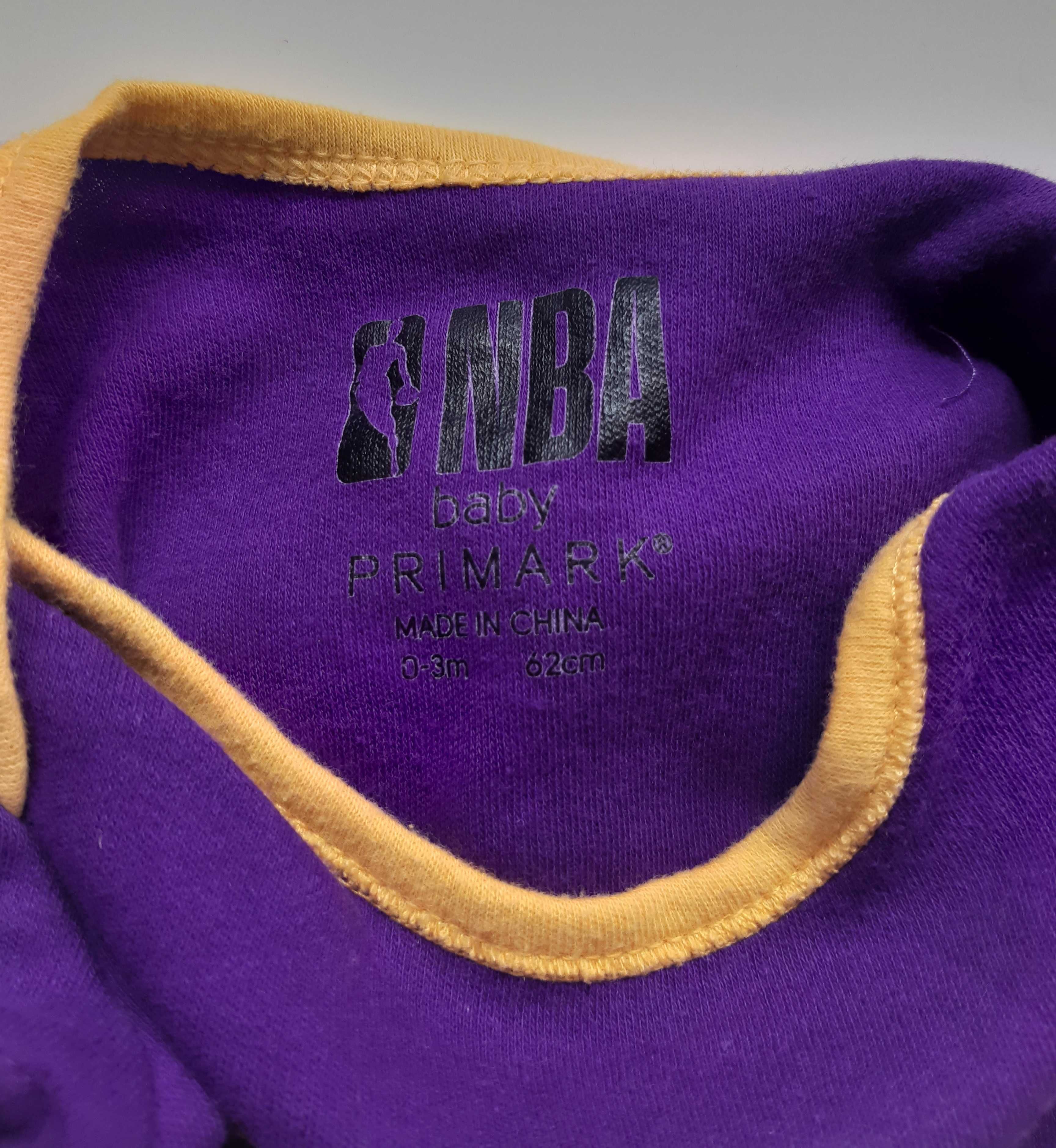 Спортивный боди на новорожденного мальчика 0-3 мес. nba lakers primark