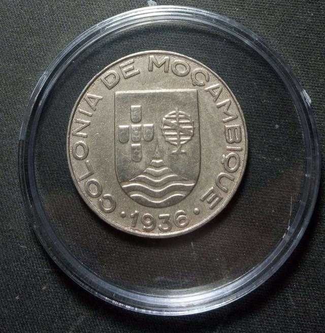 Moeda 1 Escudo Moçambique, 1936 (RARA)