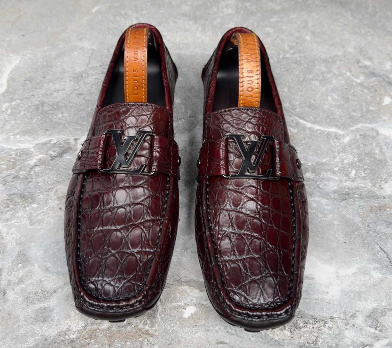 Louis Vuitton Monte Carlo Alligator мокасини зі шкіри крокодила 43 EUR