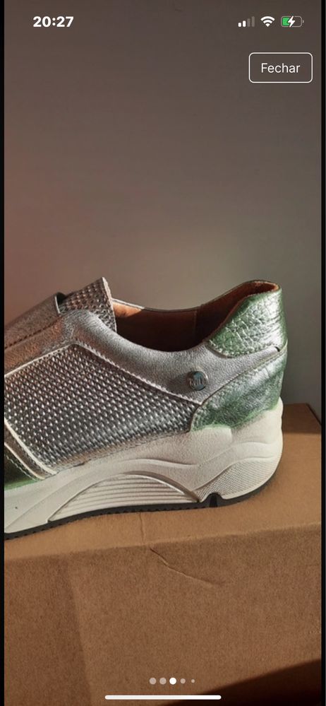 Tenis em Pele Ruika (Novos com etiqueta)