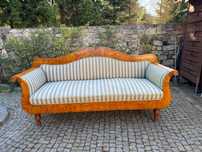 Sofa biedermeier empire ok 1880 r Ala ludwik kanapa orzech wypoczynek