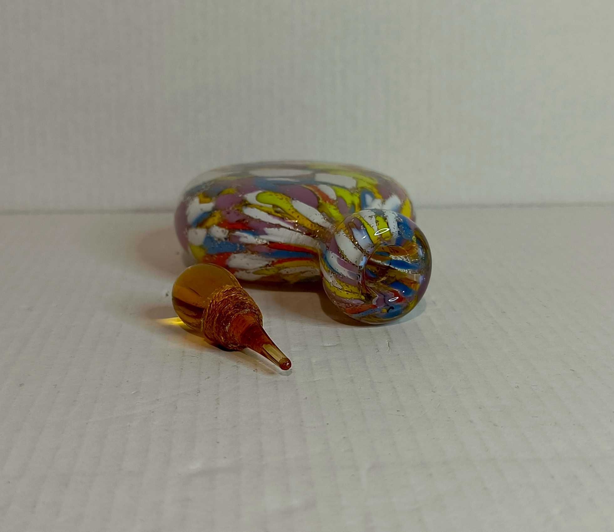 Szklana tabakiera, perfumetka, Murano