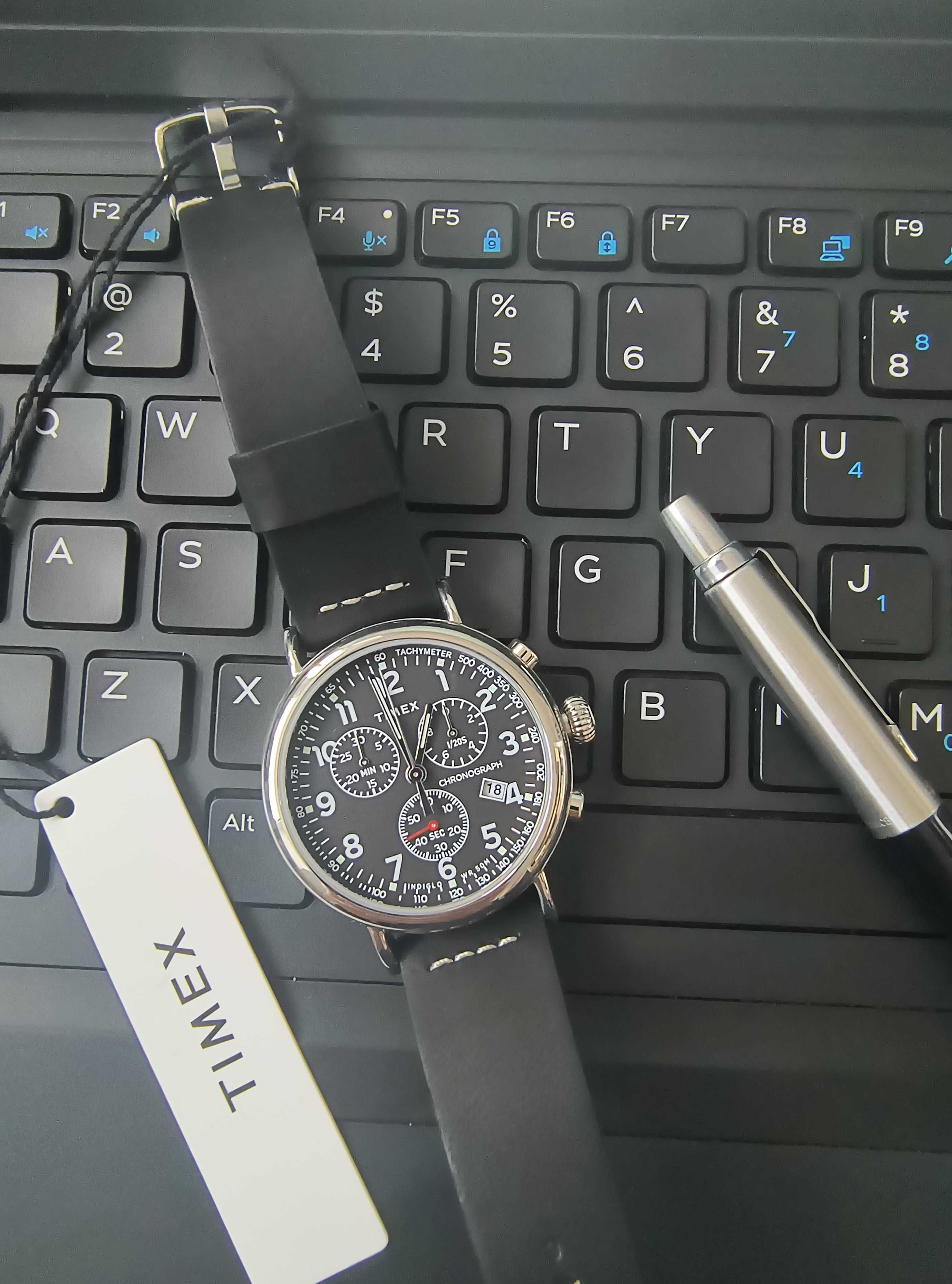 Часы Timex Chronograph 41mm Tw2T69100VQ с подсветкой Indiglo