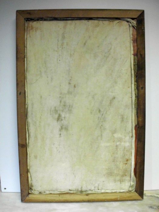 linda antiga pintura Oriental em óleo sobre Tela - assinada