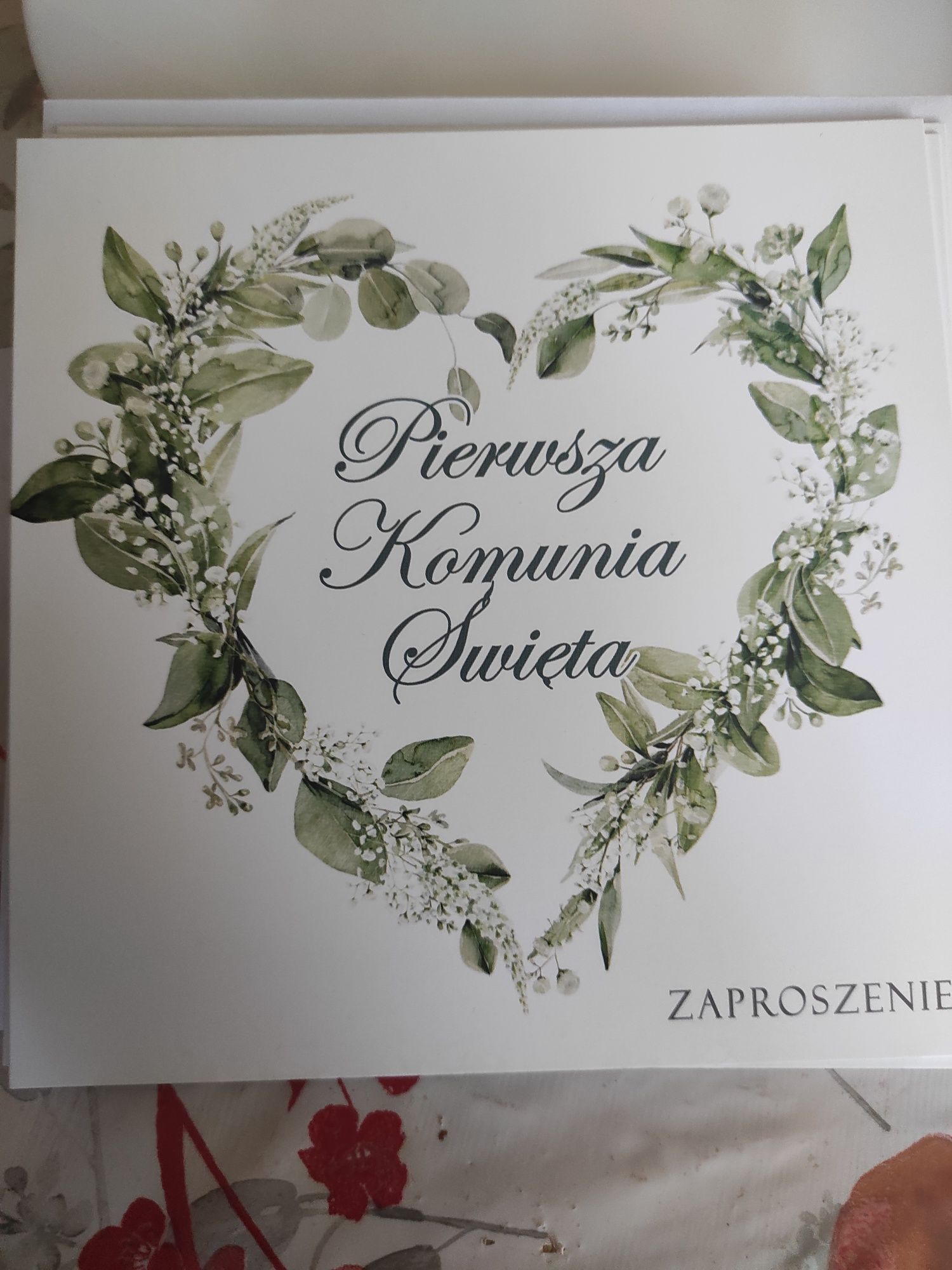 Zaproszenie na komunię świętą