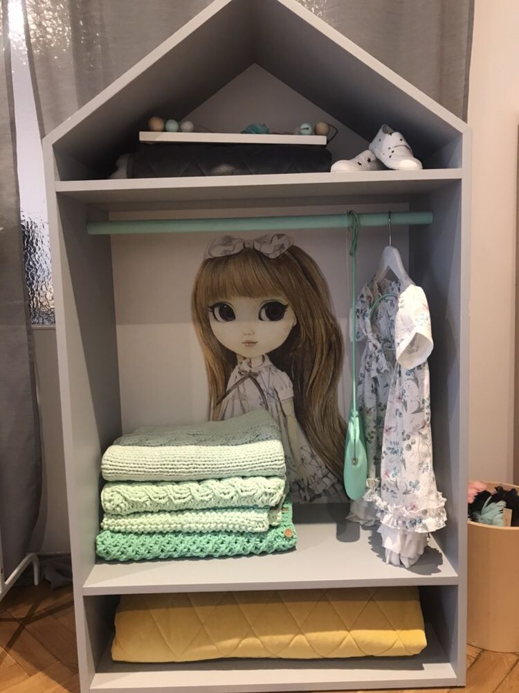 Regał garderoba szafa dla dziewczynki