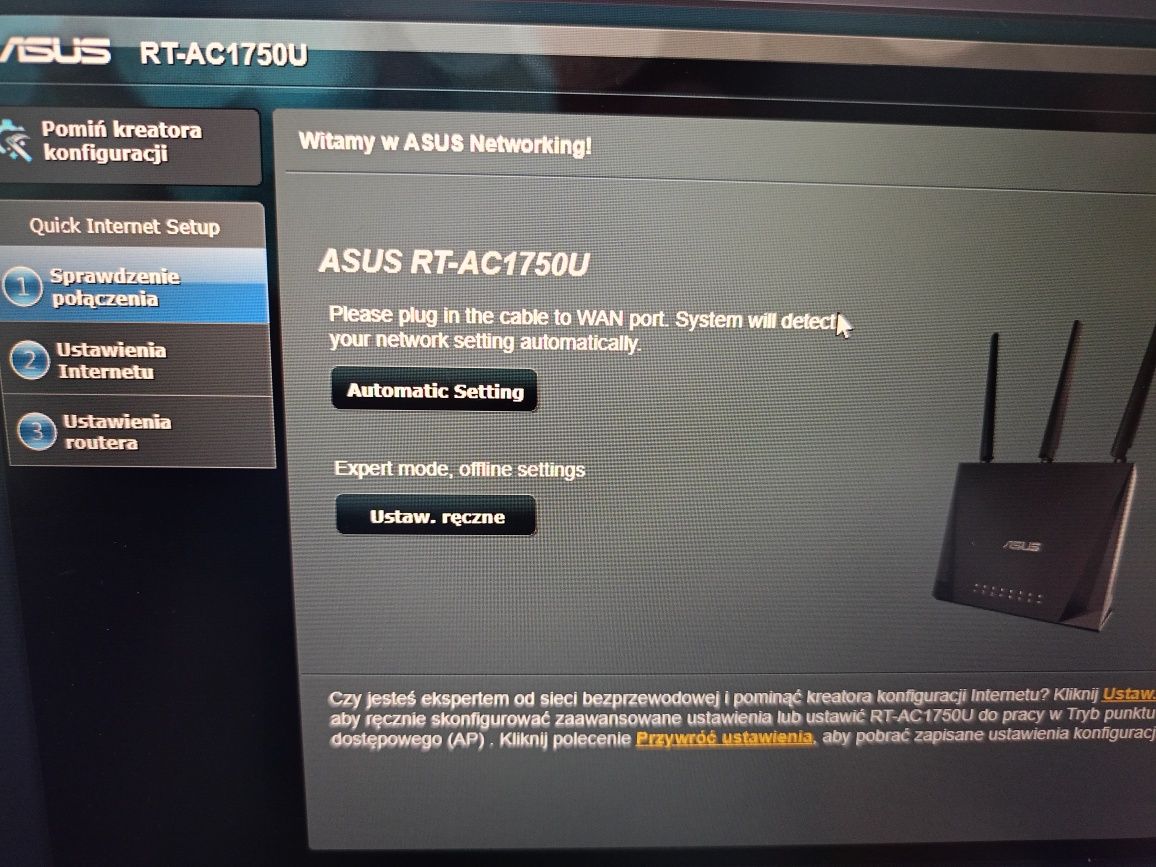 Router Asus RT-AC1750U dual band gigabit wifi 5
