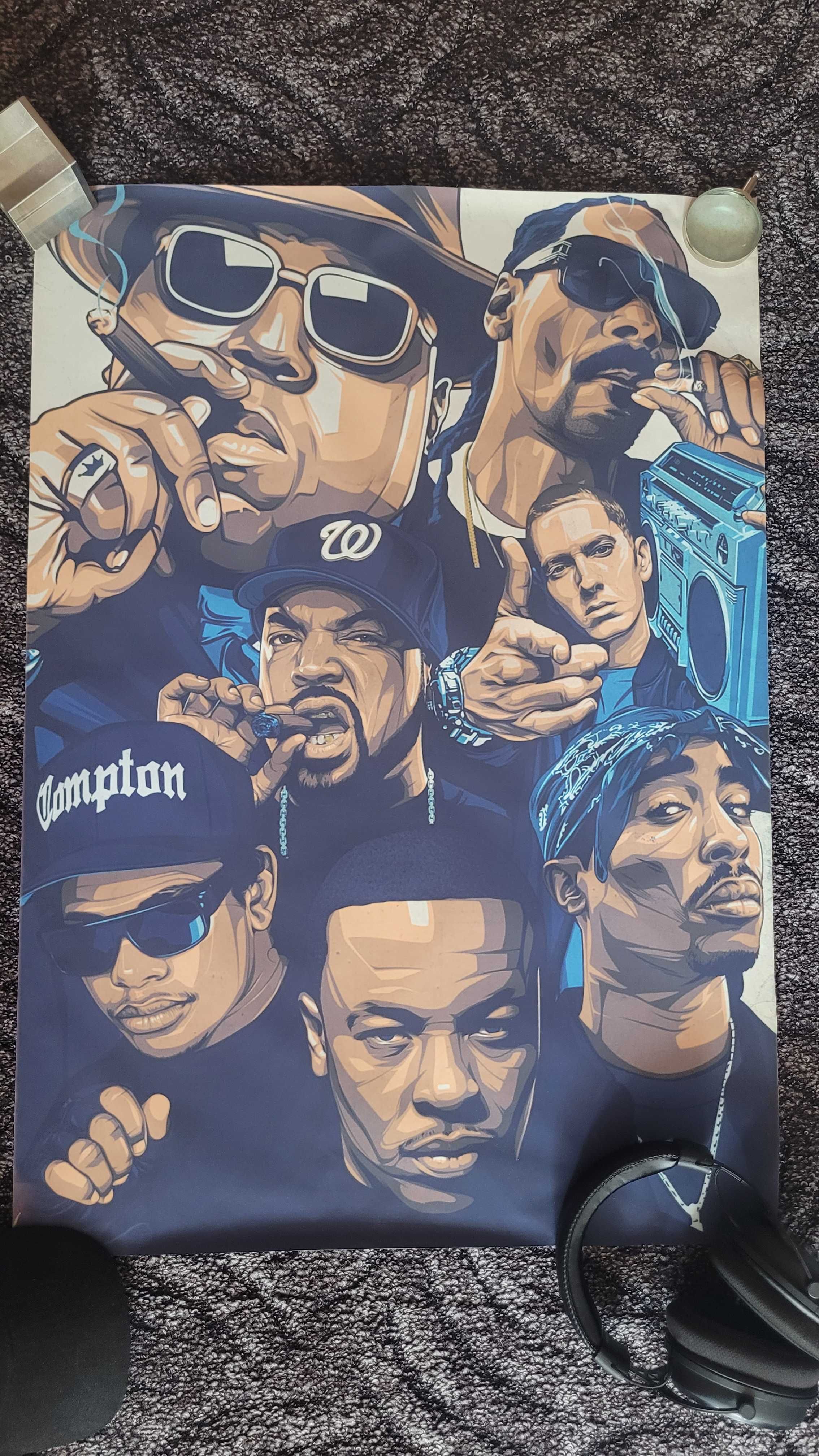 Tupac Shakur, The Notorius Big, N.W.A i inne - Obrazy na płótnie