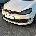 VW GOLF 6 GTI GTD Przedni Splitter Dokładka Spoiler Czarny Połysk