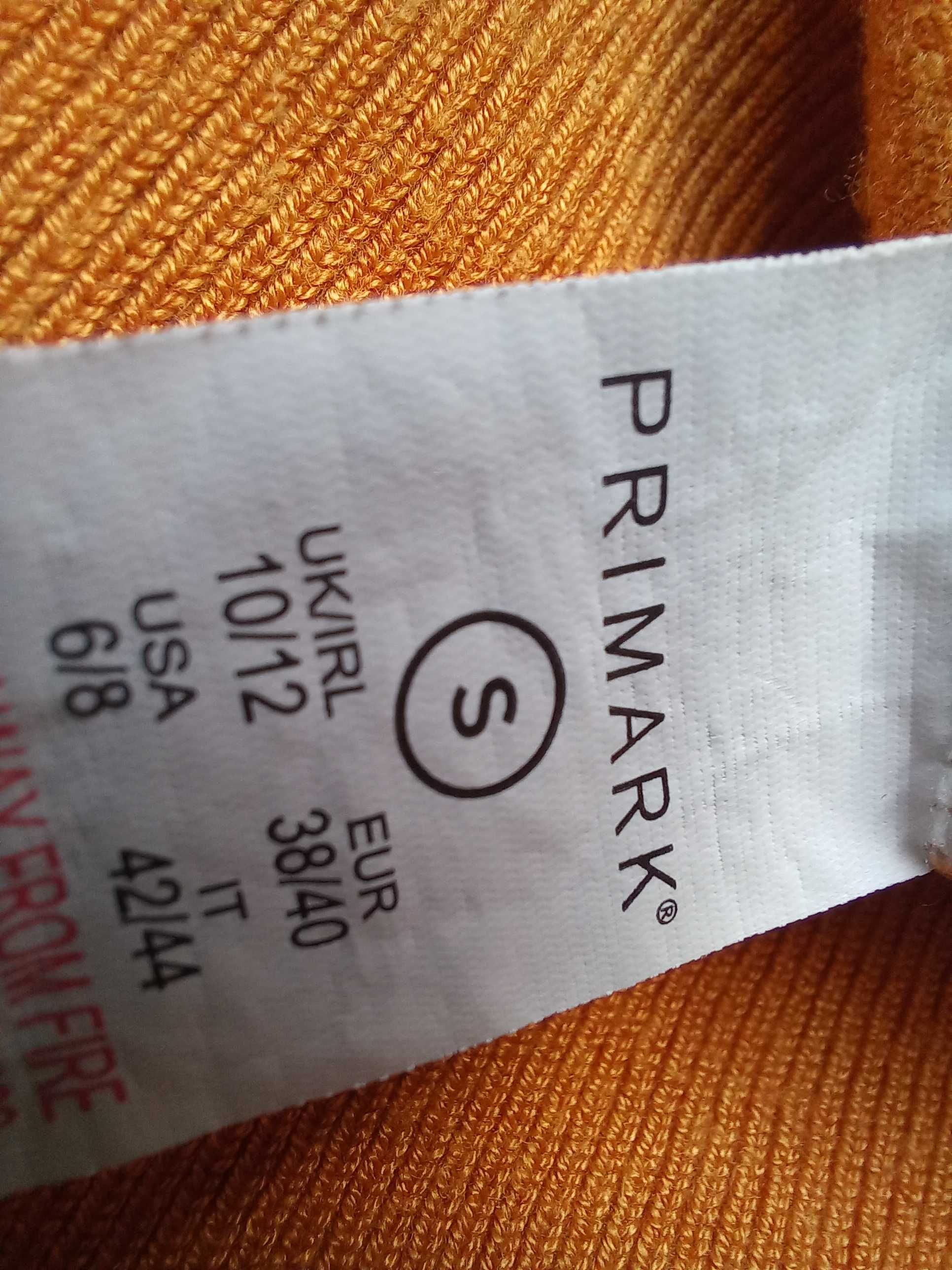 Delikatny długi sweter kardigan Primark rozm S-M