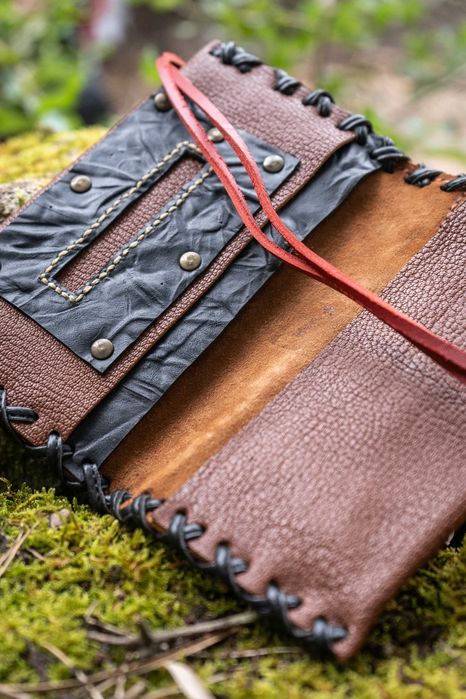 Bolsas para tabaco em couro