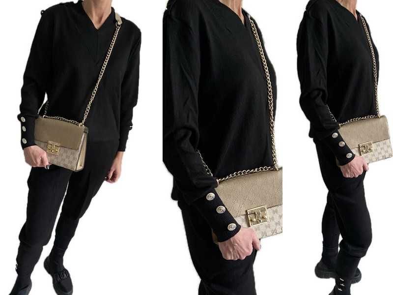 Cocomore dres dzianinowy - sweterkowy z guzikami S-M