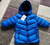 Zima wiosna jesień pikowana niebieska kurtka MINOTI  80-86cm. 12-18 m