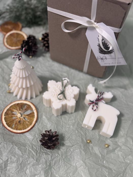 Набір свічок, новорічні свічки, набір новорічних свічок, свічки