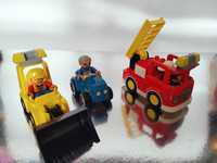 LEGO Duplo zestaw 3 pojazdów wóz strażacki