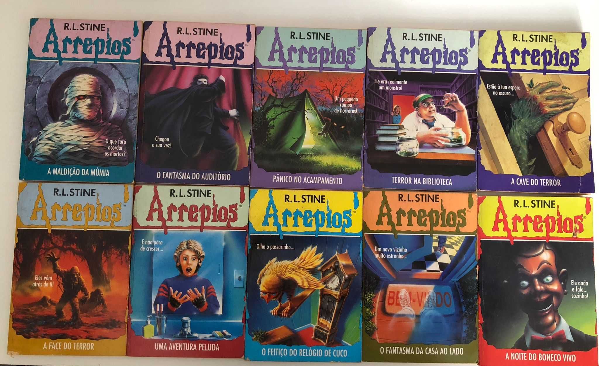 Livros coleção “Arrepios” R. L. Stine