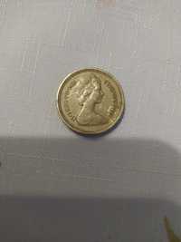 One pound 1983 Elizabeth II odwrócony grawer