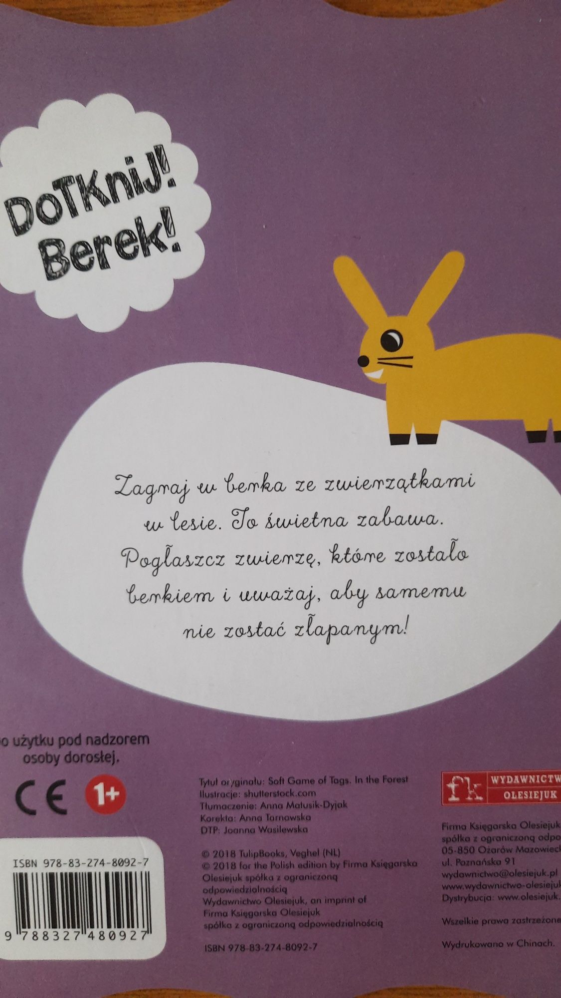 Nowe książeczki dla maluszków "Bawmy się w berka"