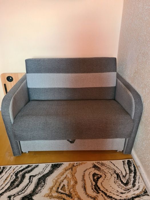 Sofa rozkładana szara