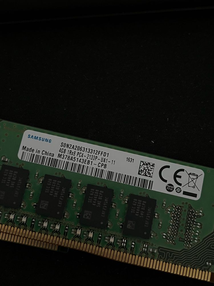 8 GB RAM 2x 4 GB DDR4 Good Ram i SAMSUNG
