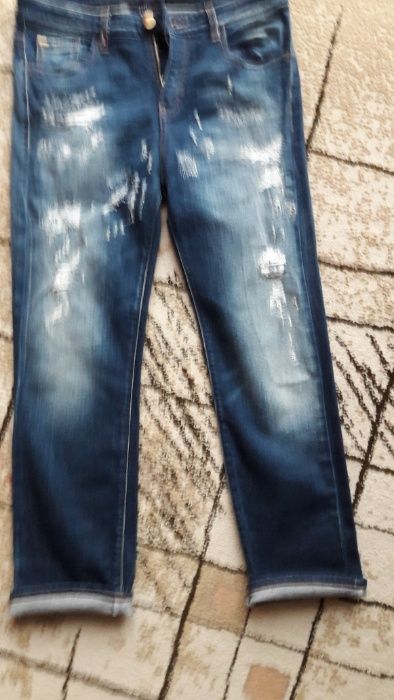 Spodnie ARMANI JEANS boyfriend długość 7/8 r 26