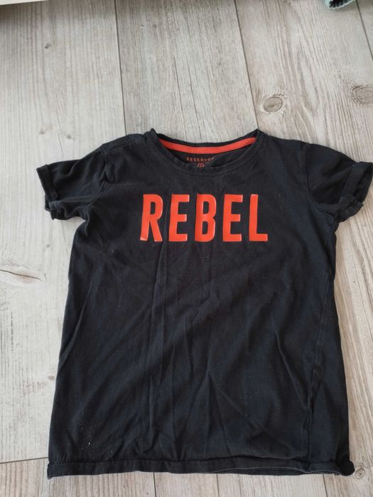 Bluzka 116 cm Rebel Reserved dla chłopca krótki rękaw ,t-shirt