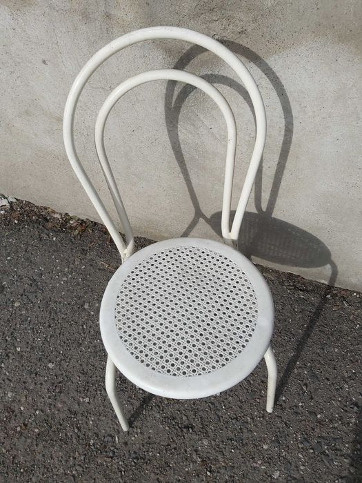 Krzesło, Bistro, biały, do ogrodu, na dzialke