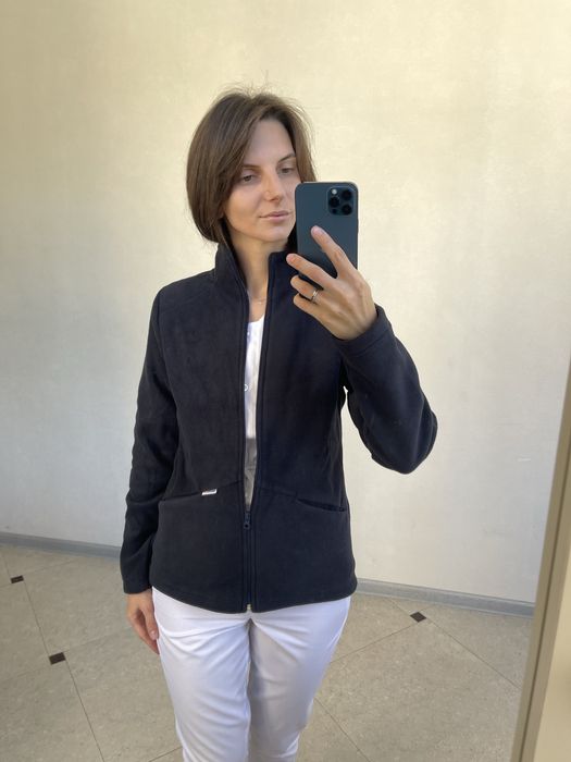 Флісова кофта, медична флісова кофта, біла фліска