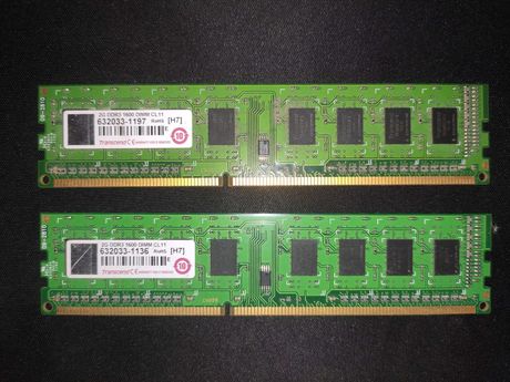 Оперативная память Transcend 2GB DDR 3 1600 DIMM CL 11 (2 шт.)