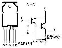 1-Par Sanken SAP16P SAP16N SAP16PY SAP16NY TO-3P TO3P ( Novo )