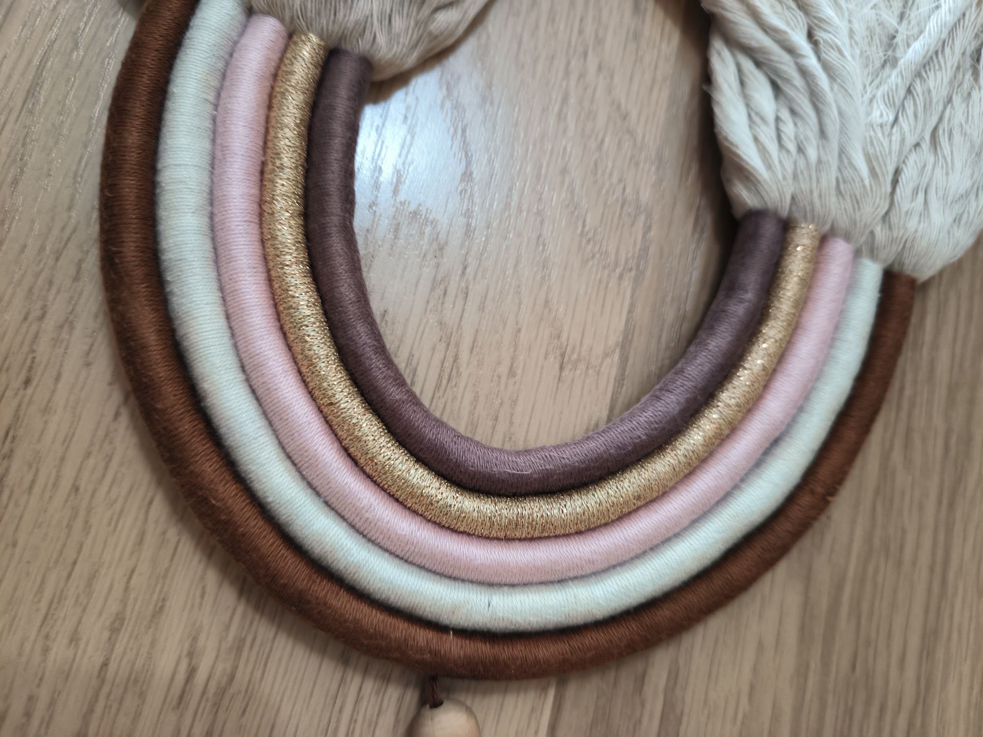 Arco iris tecelagem parede decoração