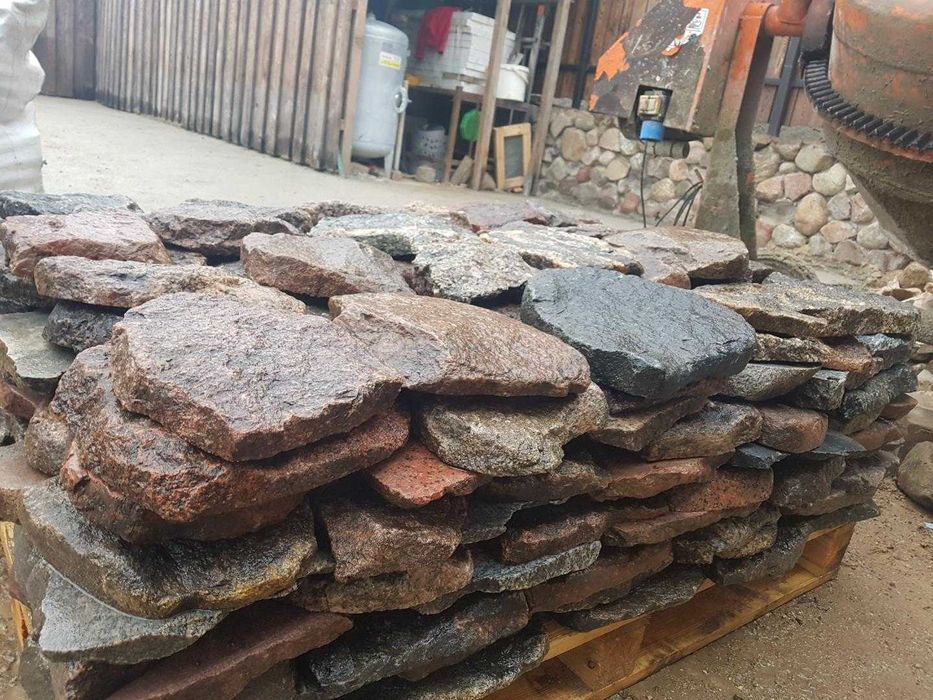 Kamień polny łupano cięty z starobruku